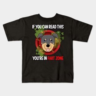 Fart Zone Beauceron 01 Kids T-Shirt